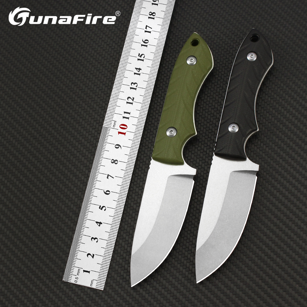 Bushcraft Knife Fixed - 14C28N Steel Fixed Blade Knife G10
