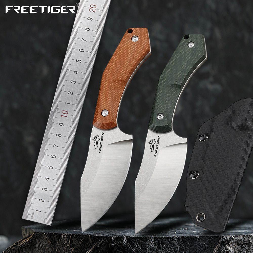 Bushcraft Knife Fixed - FREETIGER DC53 Fixed Blade Knife with