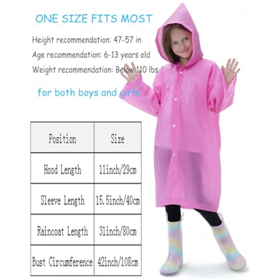2 Pack Reusable Waterproof Rai - Emergency Poncho Rain recensie en prijs