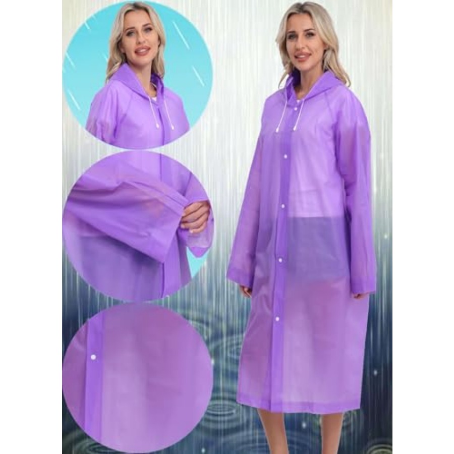 2-Pack Reusable Rain Ponchos f - Emergency Poncho Rain recensie en prijs