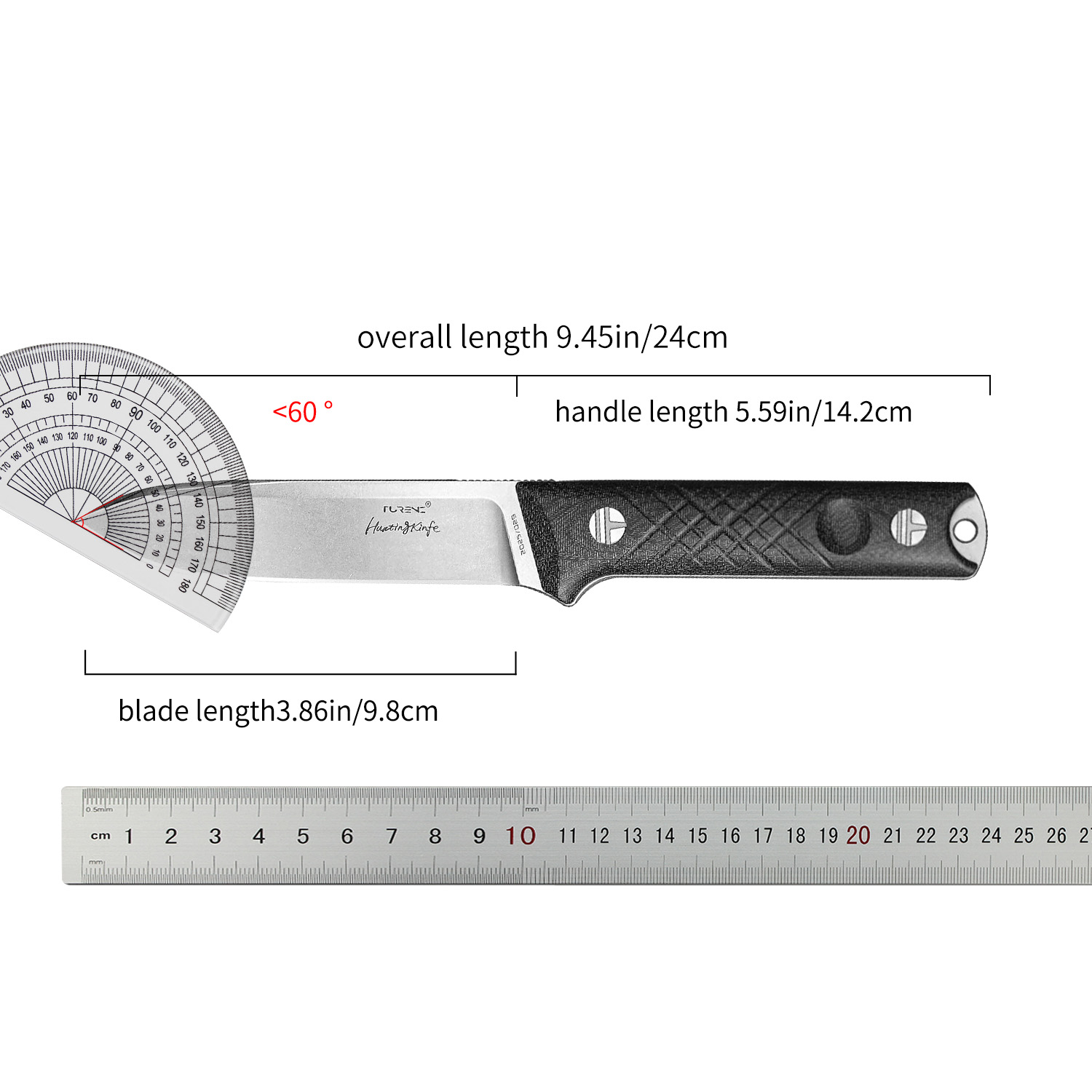 DC53 Fixed Knife 60-62HRC, Out - Bushcraft Knife Fixed recensie en prijs