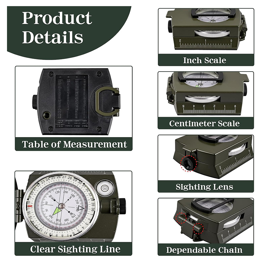 Tactical Survival Compass - Wa - Compass Lensatic recensie en prijs