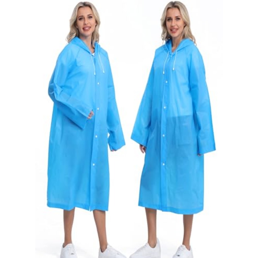 2-Pack Reusable Rain Ponchos f - Emergency Poncho Rain recensie en prijs