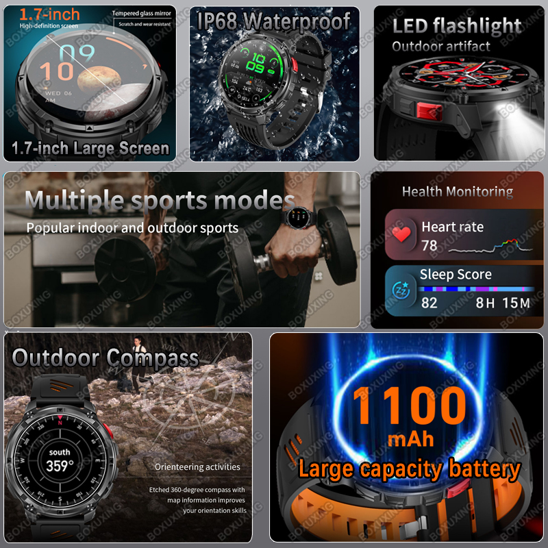 New Military Grade 1100mAh Bat - Compass Lensatic recensie en prijs