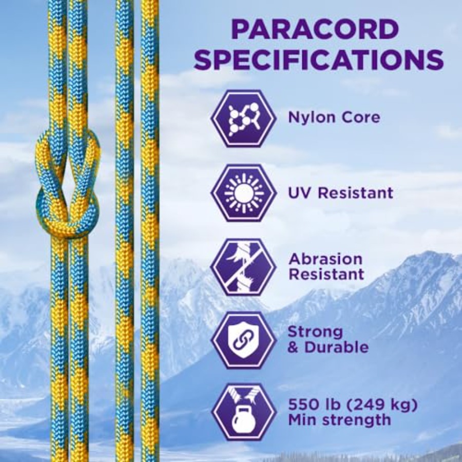Reflective Paracord Rope 1000  - Para Cord 1000Ft recensie en prijs