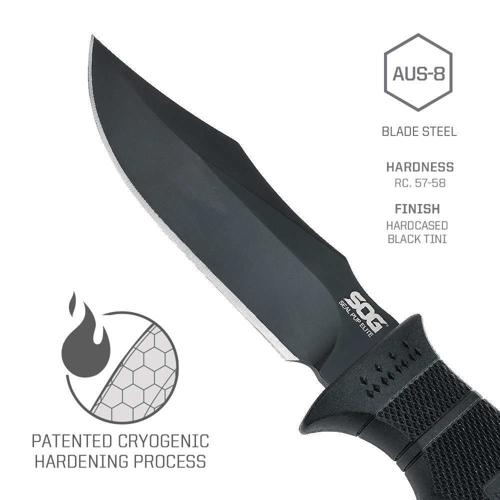 SOG Seal PUP Elite Fixed Blade - Bushcraft Knife Fixed recensie en prijs