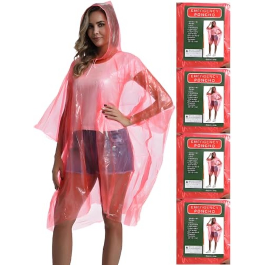 4/6/12 Pack Disposable Rain Po - Emergency Poncho Rain recensie en prijs