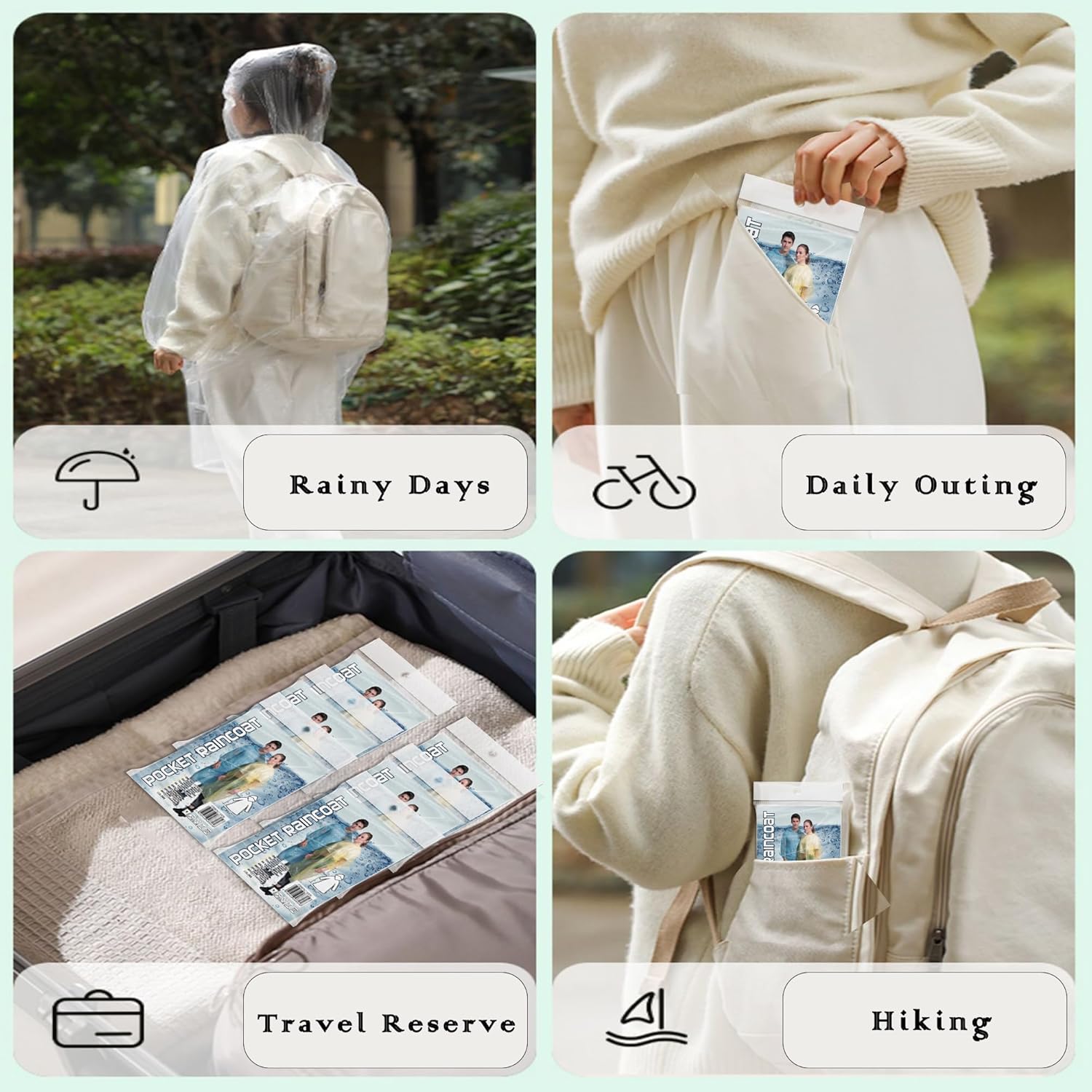 10 Pack Disposable Rain Poncho - Emergency Poncho Rain recensie en prijs