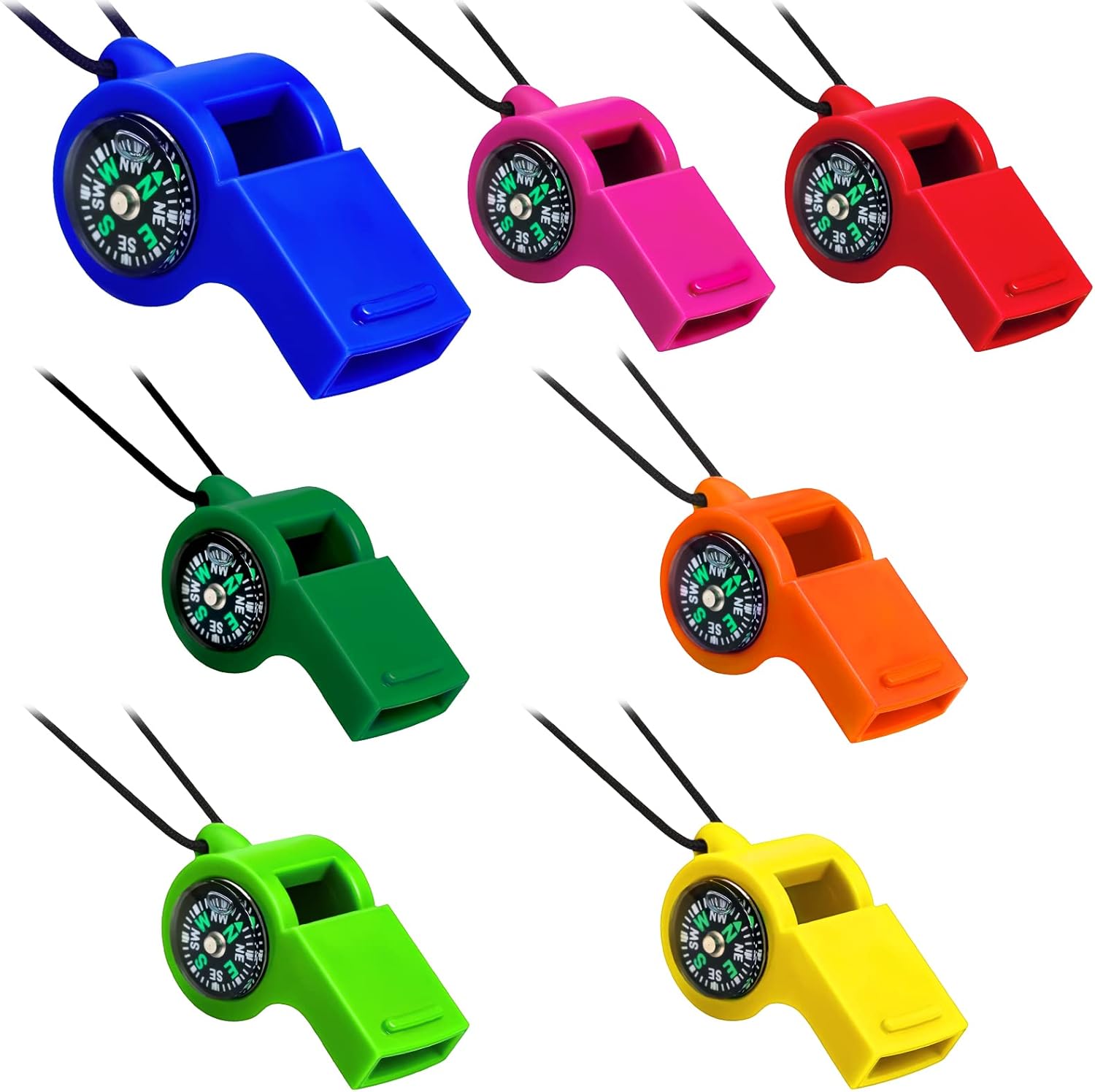 7 Pack 2-in-1 Whistle Compass  - Emergency Whistle Loud recensie en prijs