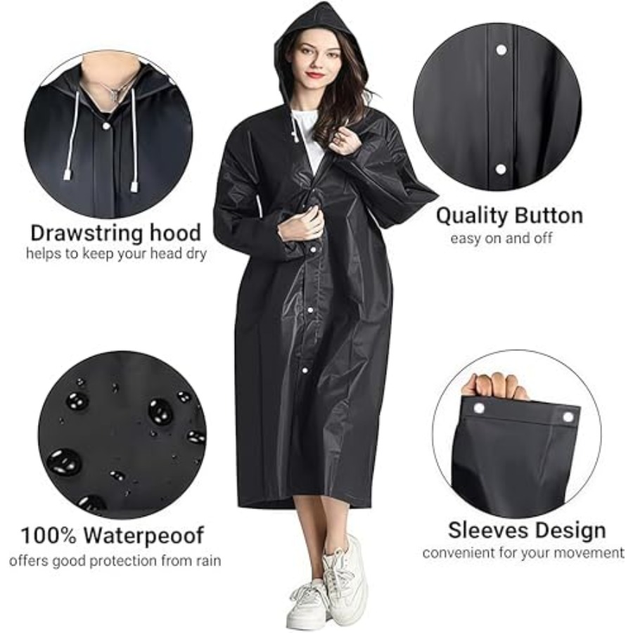 Rain Coat Poncho for Adult, 2  - Emergency Poncho Rain recensie en prijs