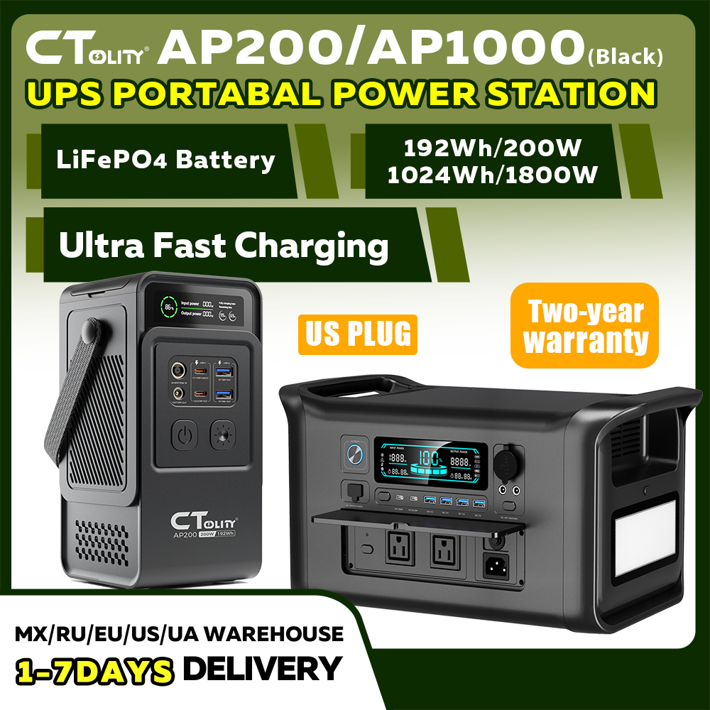 CTOLITY AP200 AP1000 Black sty - Solar Emergency Charger recensie en prijs