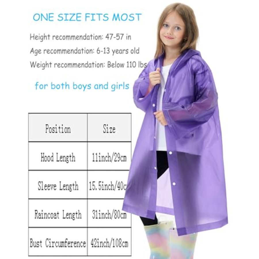 2 Pack Reusable Waterproof Rai - Emergency Poncho Rain recensie en prijs