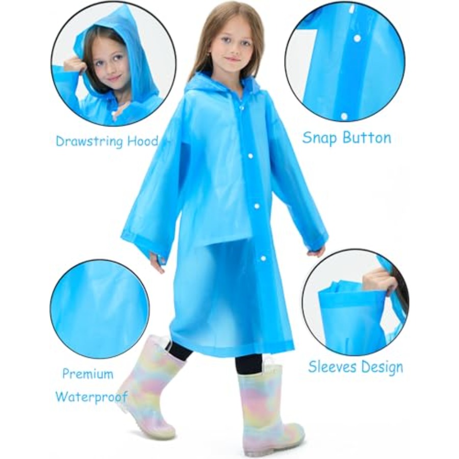 2 Pack Reusable Waterproof Rai - Emergency Poncho Rain recensie en prijs