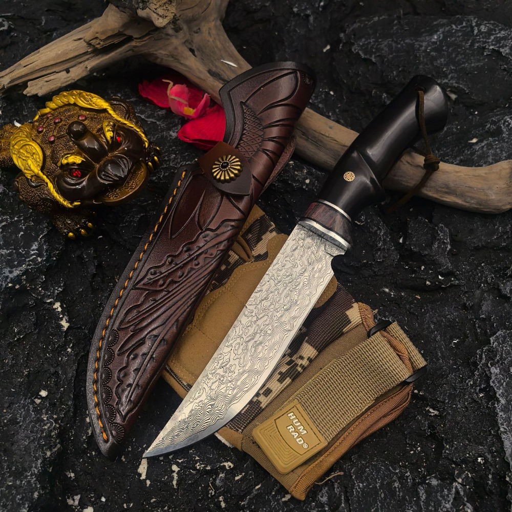 High-end Damascus / SKD-11 Dro - Bushcraft Knife Fixed recensie en prijs