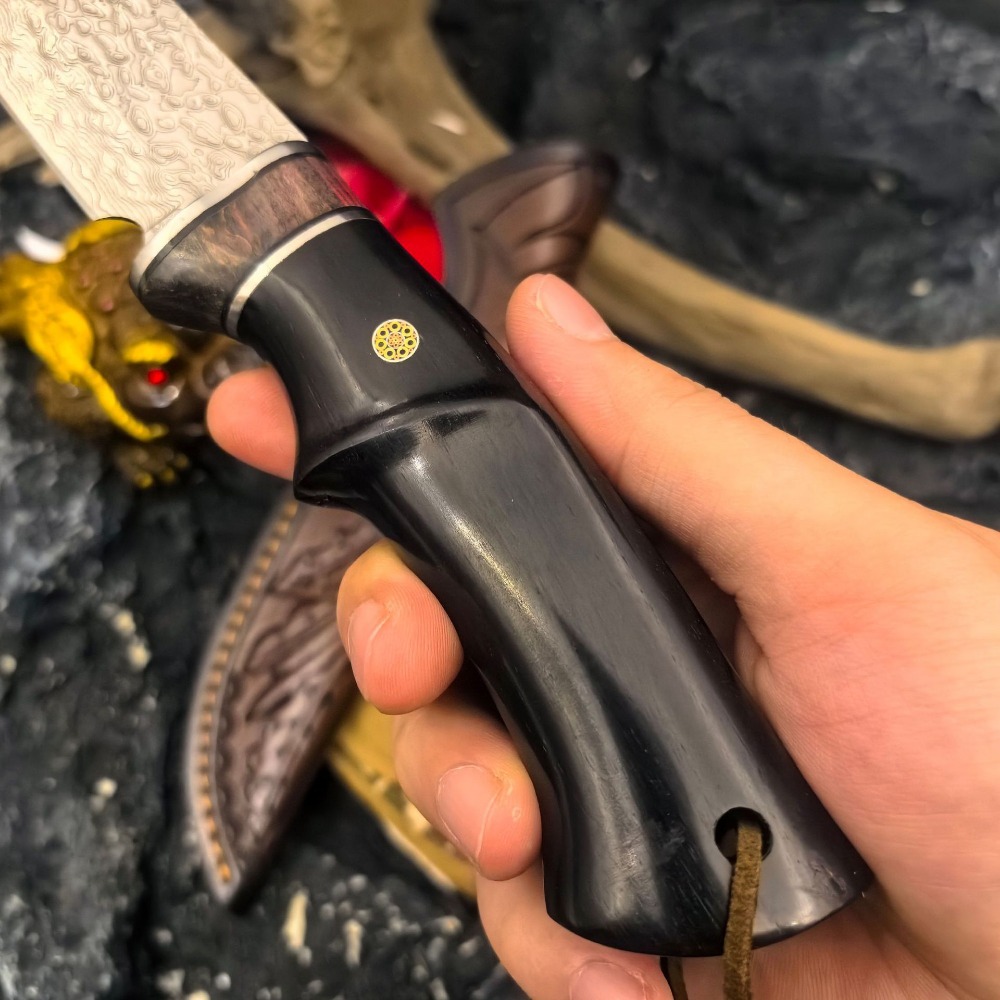 High-end Damascus / SKD-11 Dro - Bushcraft Knife Fixed recensie en prijs