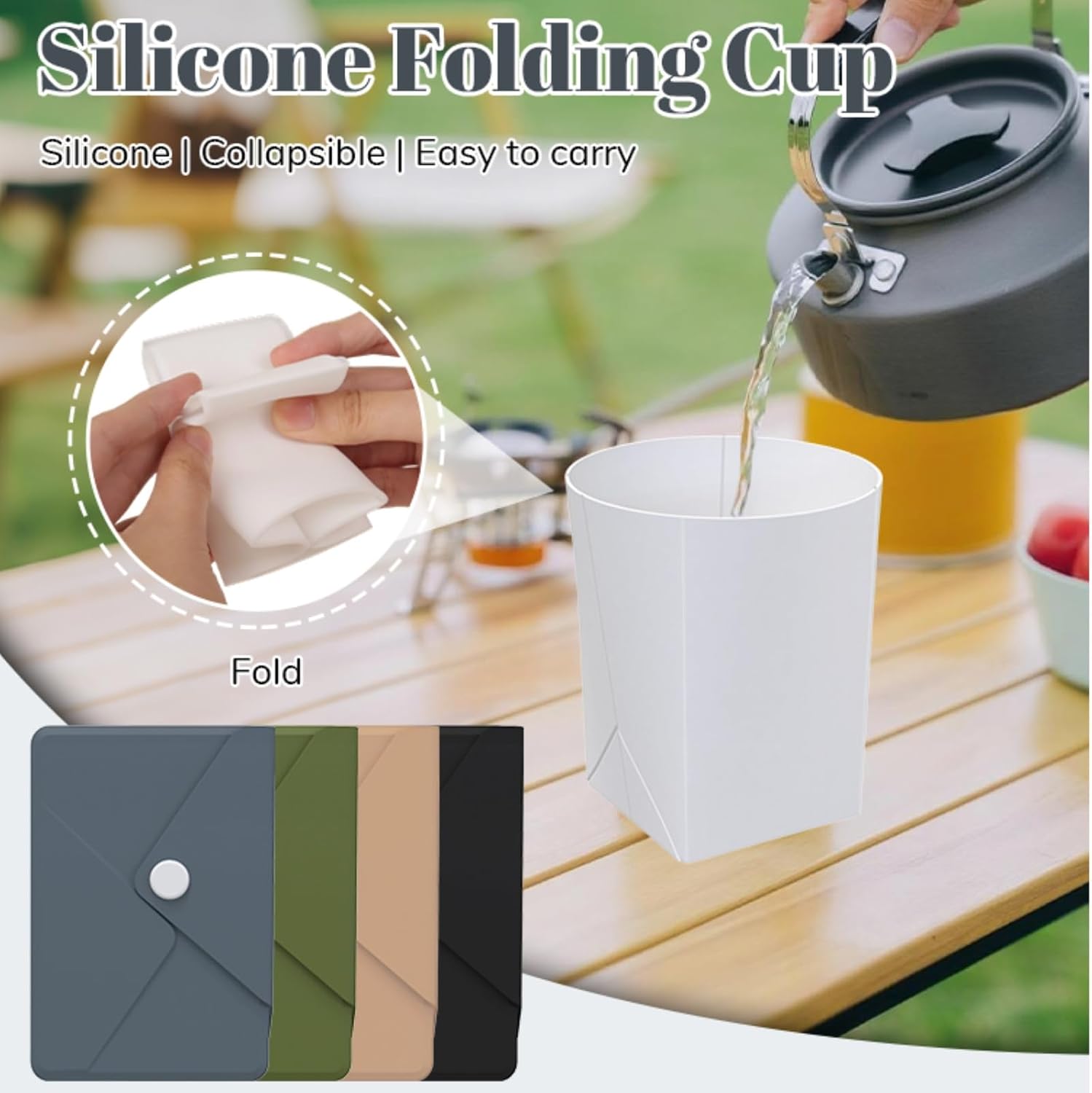 Silicone Collapsible Travel Cu - Water Bag Collapsible recensie en prijs