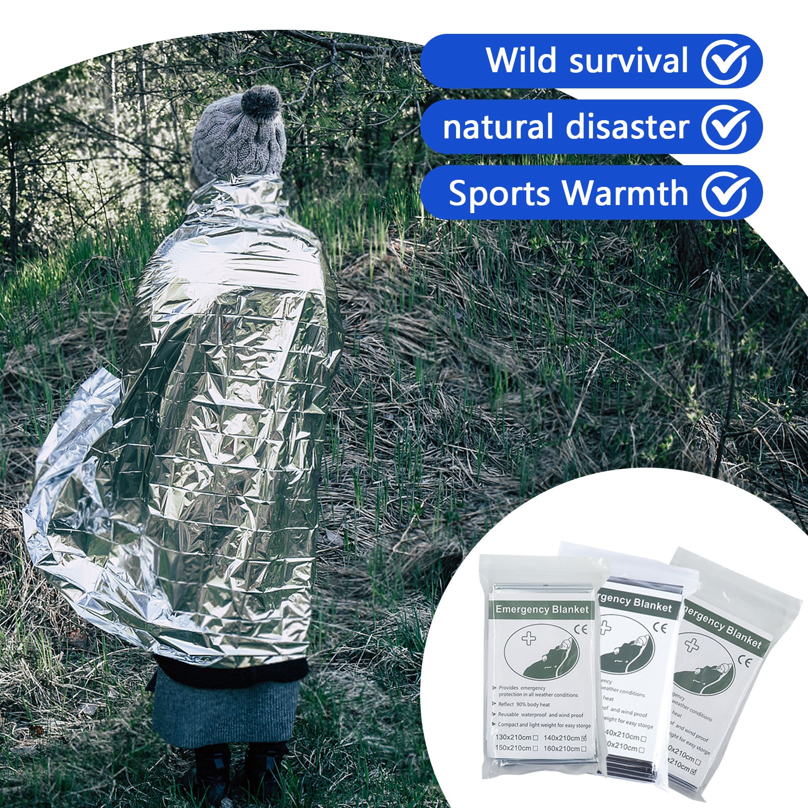 Outdoor emergency blanket port - Survival Blanket Reflective recensie en prijs