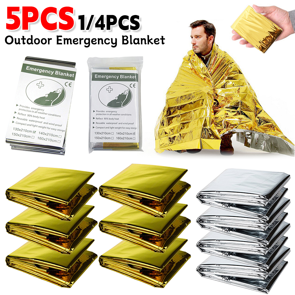 5Pcs Outdoor Emergency Blanket - Bivy Bag Emergency recensie en prijs